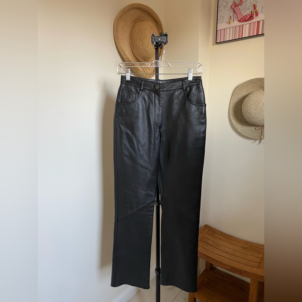 Genuine Leather Pants Bloomingdales Petite size 4